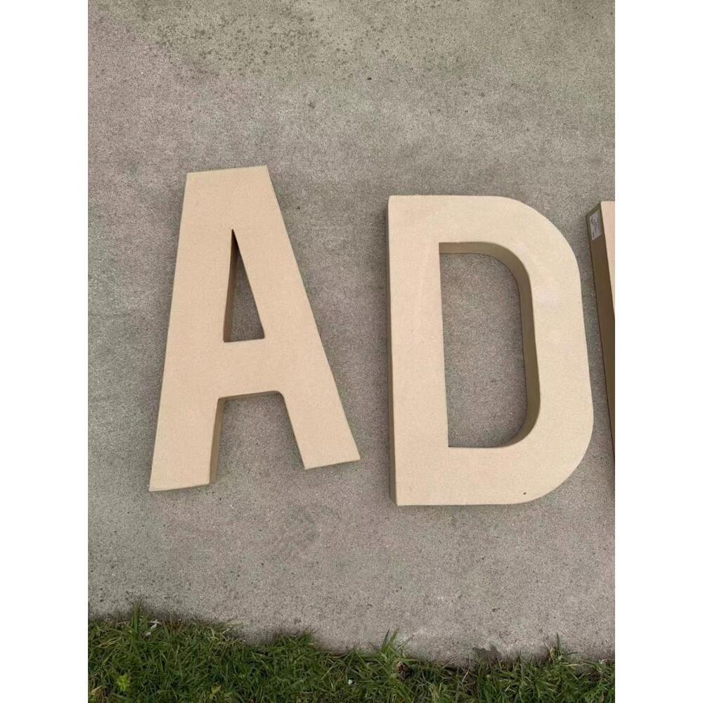 Lot of 6 Hobby Lobby Paper Mache Letters 16” Craft Decor Wall Sign - Picture 2 of 8